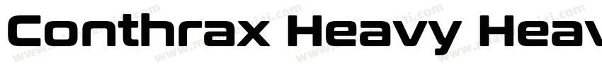 Conthrax Heavy Heavy字体转换